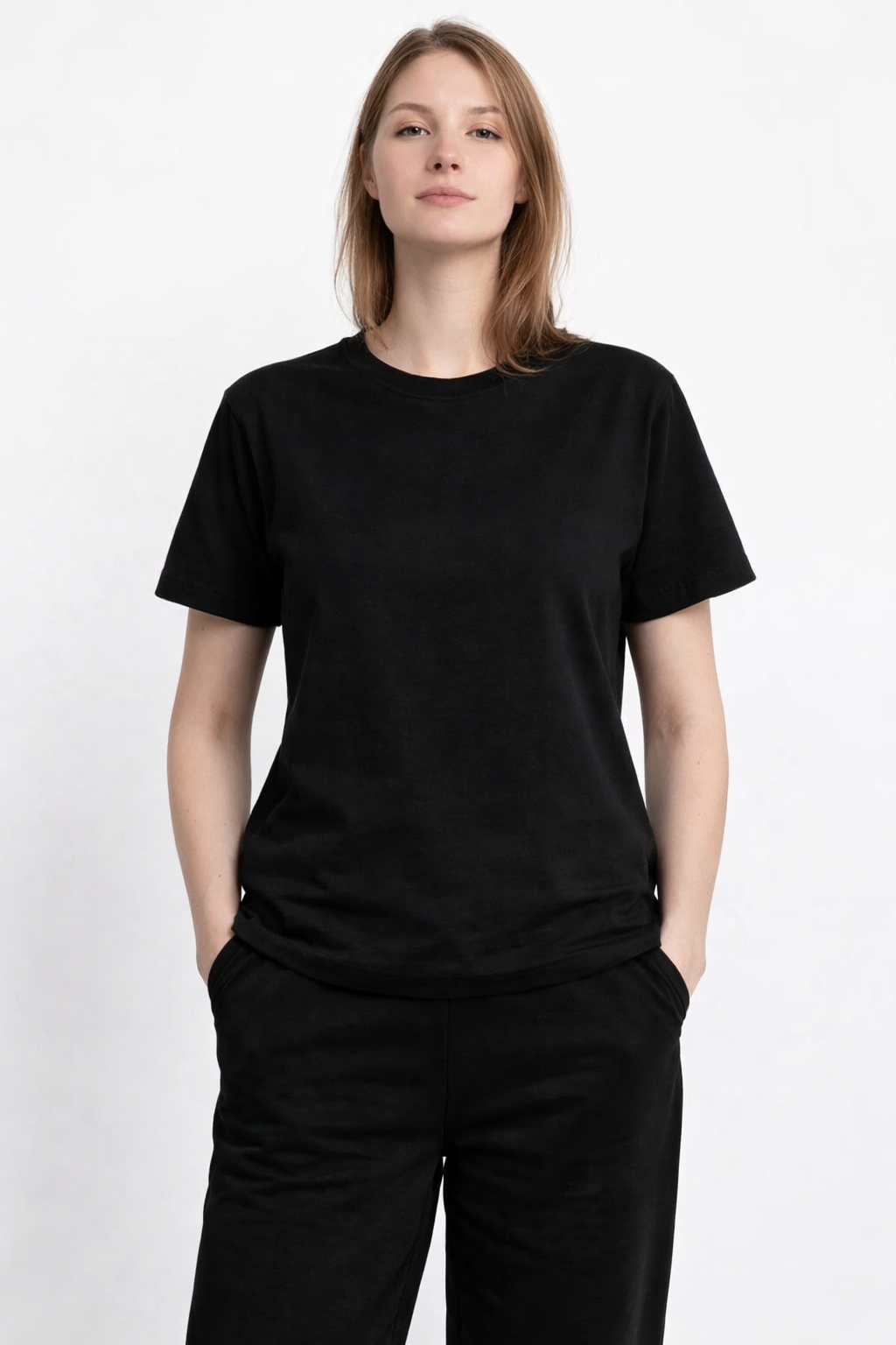 Tee shirt noir 100 % coton biologique COTONETTE