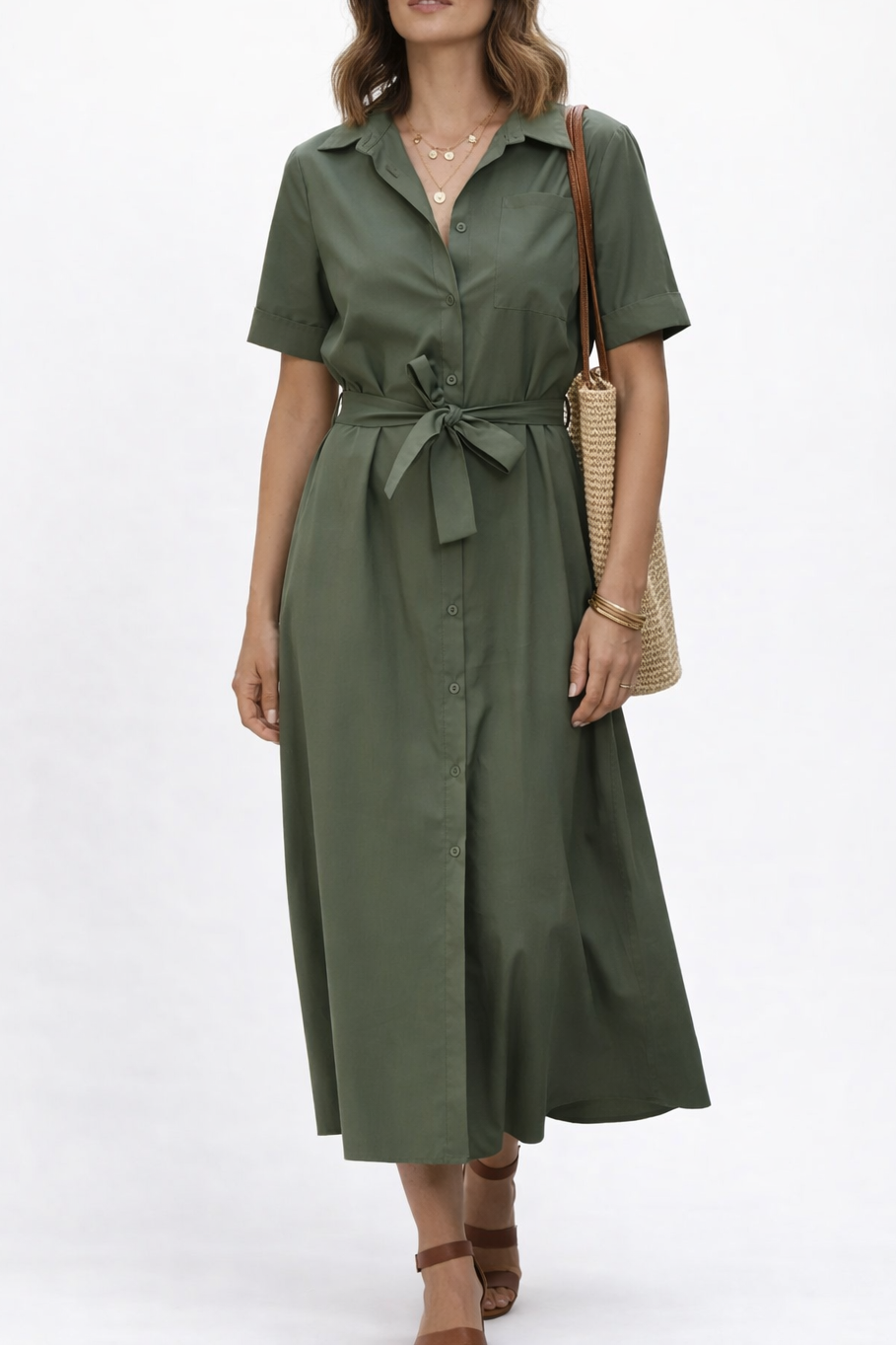 Robe longue en 100 % coton NOELINE