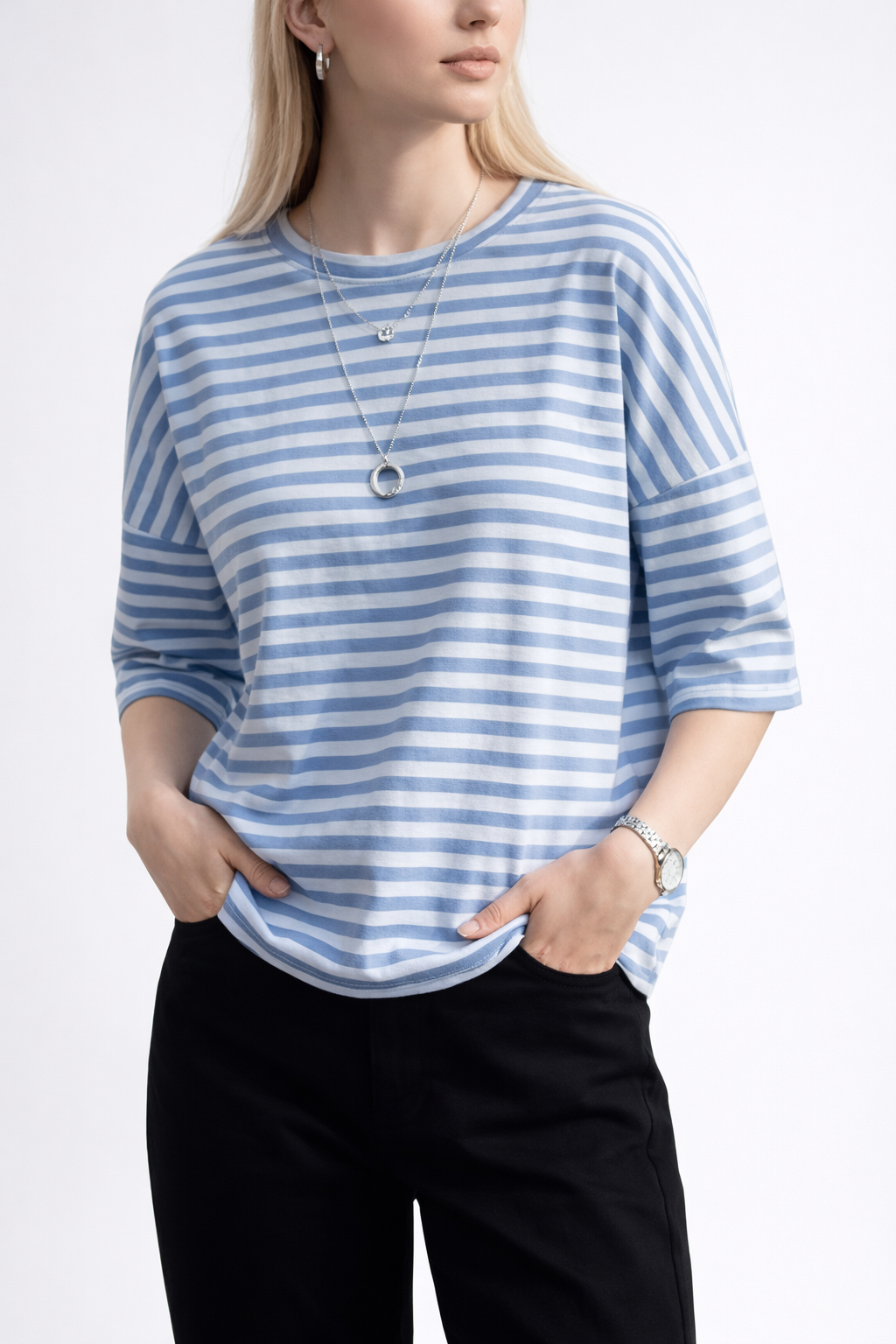 Tee-shirt imprimé à rayures NOELINE