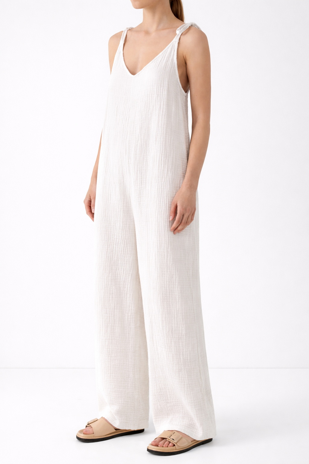 Combinaison 100% gaze de coton à bretelle Mimi & Gogo