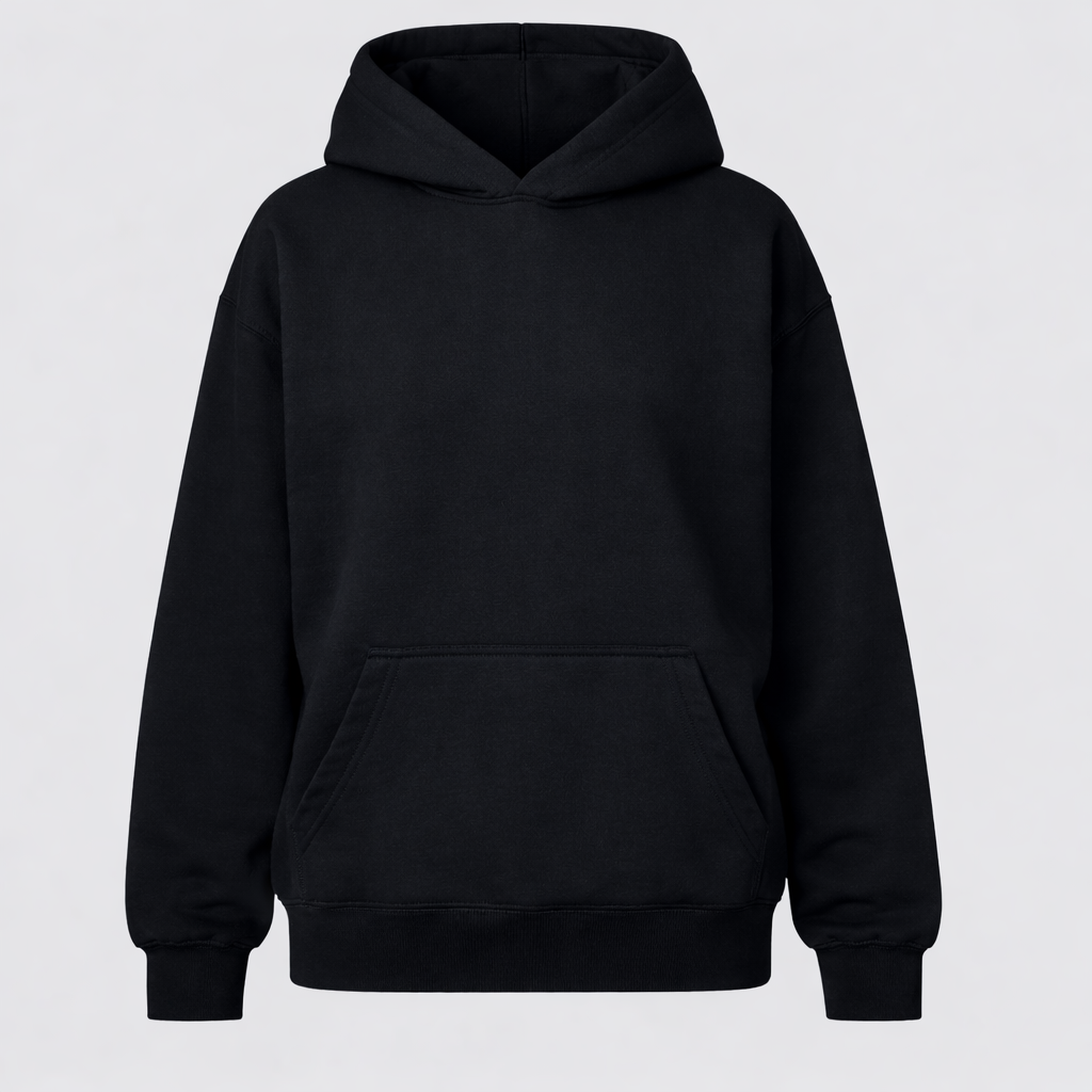 Hoodie 100 % coton biologique - noir - unisexe COTONETTE