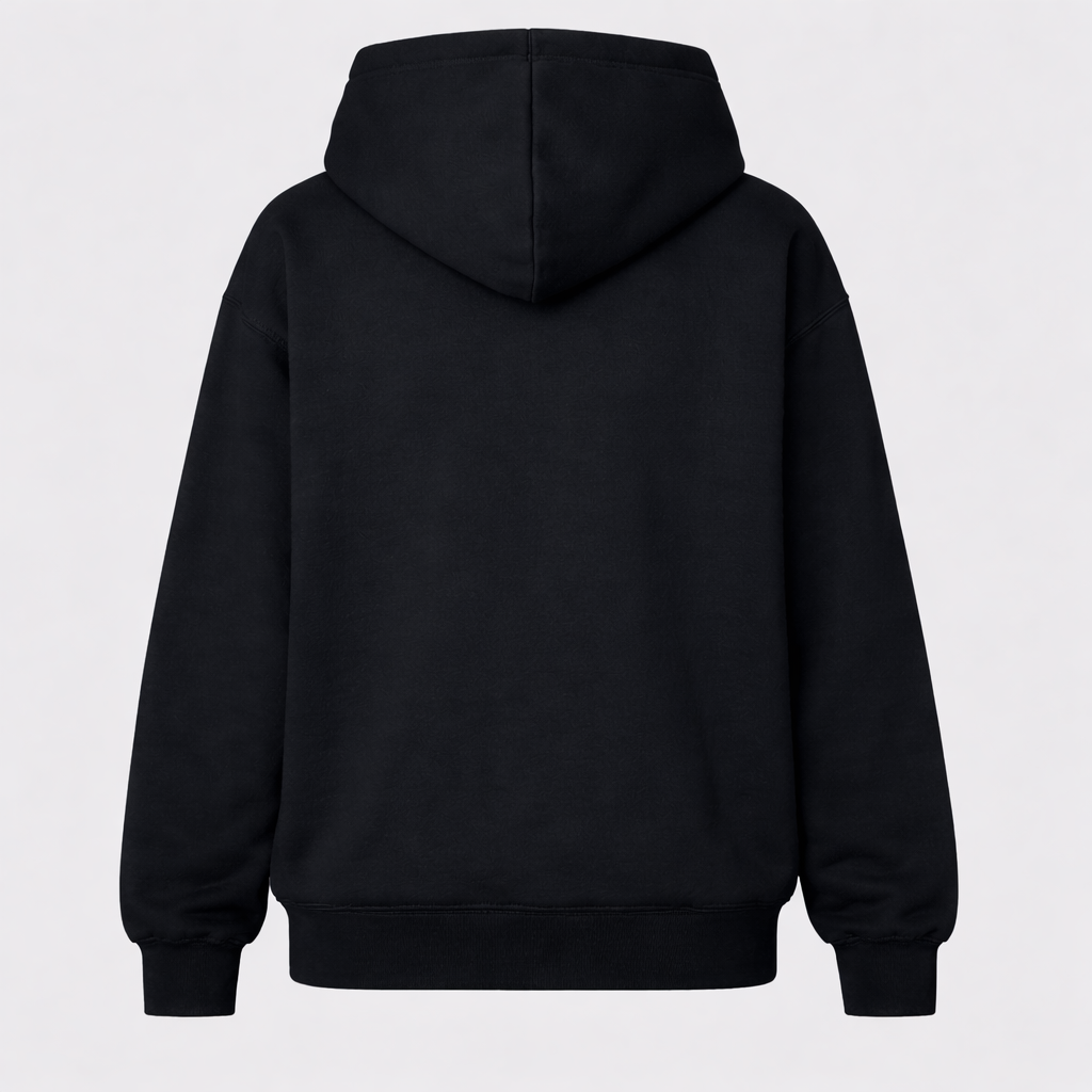 Hoodie 100 % coton biologique - noir - unisexe COTONETTE
